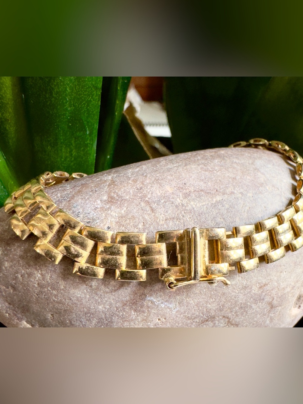 14k  Panther Link Bracelet